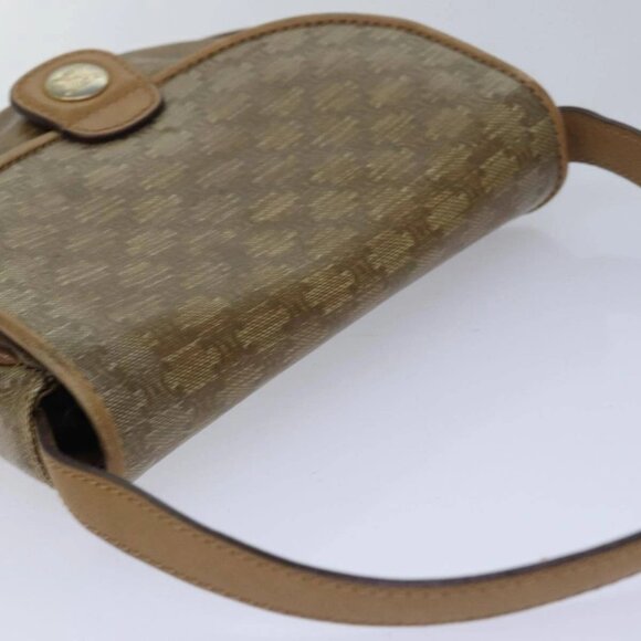 CELINE Macadam Canvas Shoulder Bag Beige Auth - Picture 4 of 16